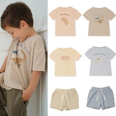 2022 Summer Kids T-shirts Cute Cartoon Boys T Shirts Clothes Set-TB00930-Veeddydropshipping